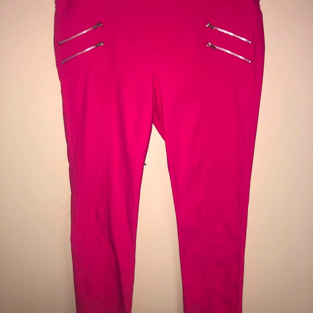 Hot Pink lightweight pull on pants!